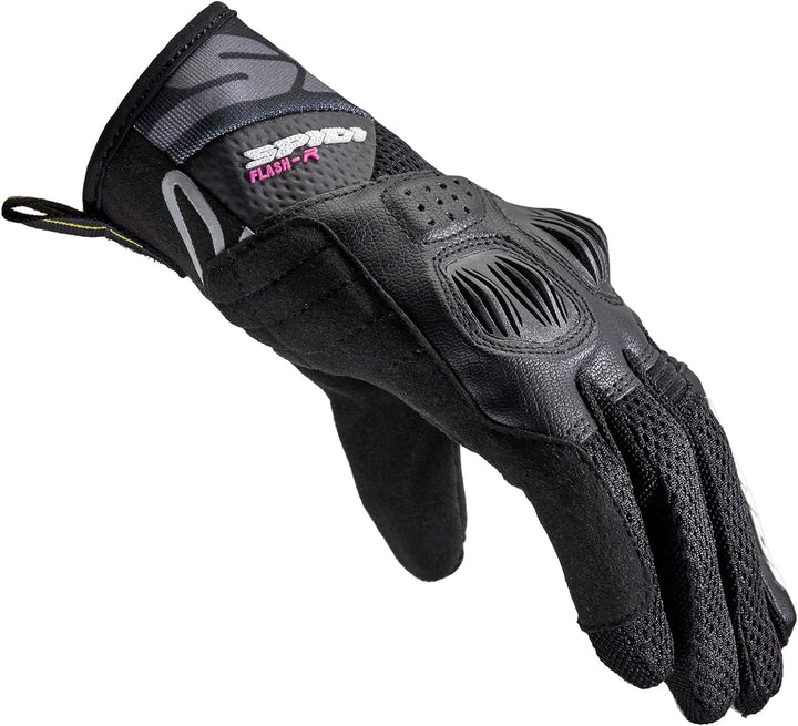 SPIDI, Flash-R Evo Lady, Guanti Moto per Donna, Protettivi e Resistenti, Guanti Moto Estivi Impermea