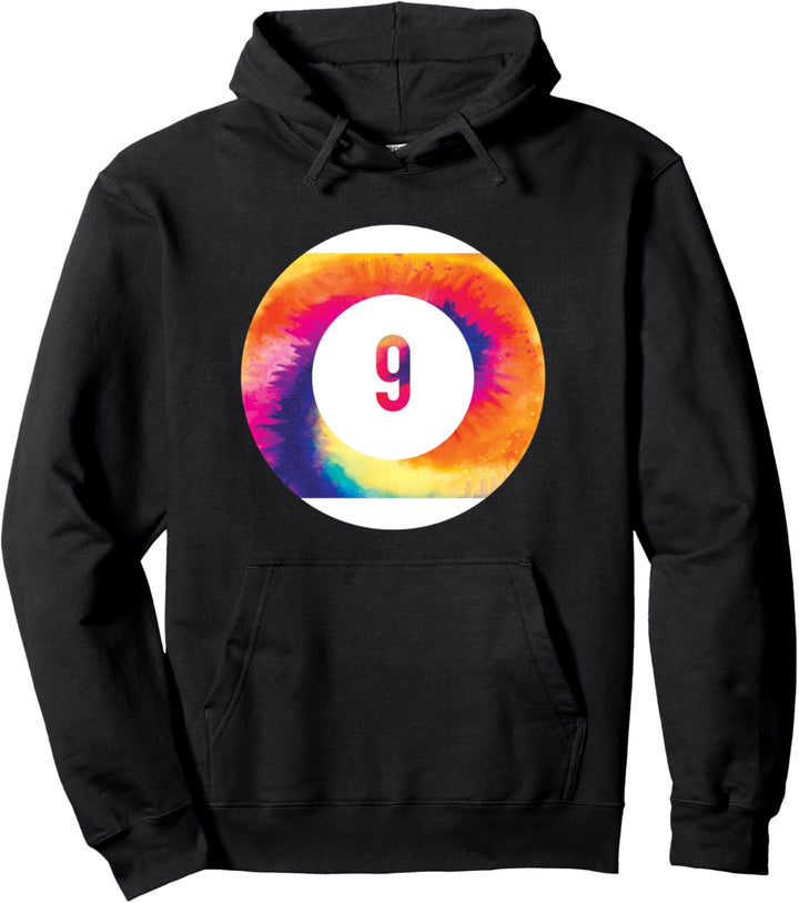 Billiards Gift for Billiards Player Tie Dye Billiards Pullover Hoodie