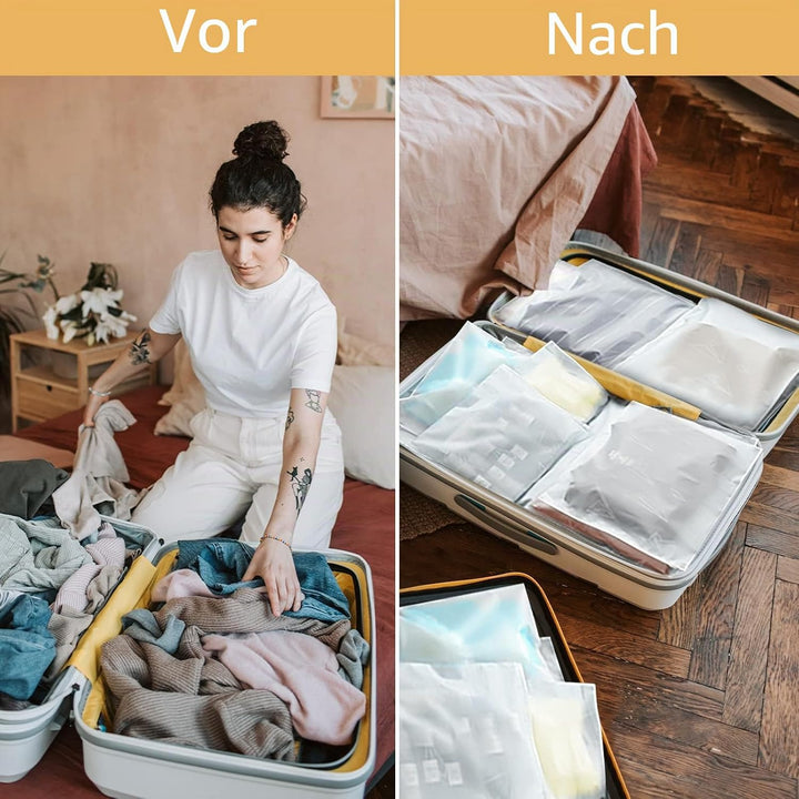 Svaldo Kleiderverpackungstaschen für Versand, 100 Stück, 25,4 x 33 cm, mattiert, mit Reissverschluss