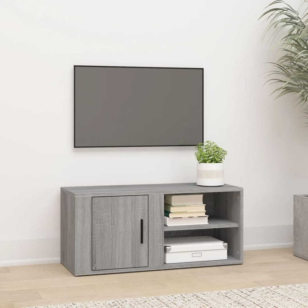 Tidyard TV Schrank mit 3 Fächer Lowboard TV Möbel Fernsehschrank Fernsehtisch TV Board Fernsehmöbel