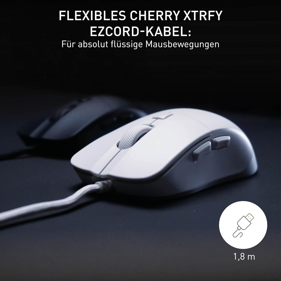 CHERRY XTRFY M50, Leichte Kabelgebundene Gaming-Maus, Ergonomische Form für Optimalen Komfort und Ko