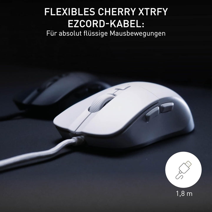 CHERRY XTRFY M50, Leichte Kabelgebundene Gaming-Maus, Ergonomische Form für Optimalen Komfort und Ko