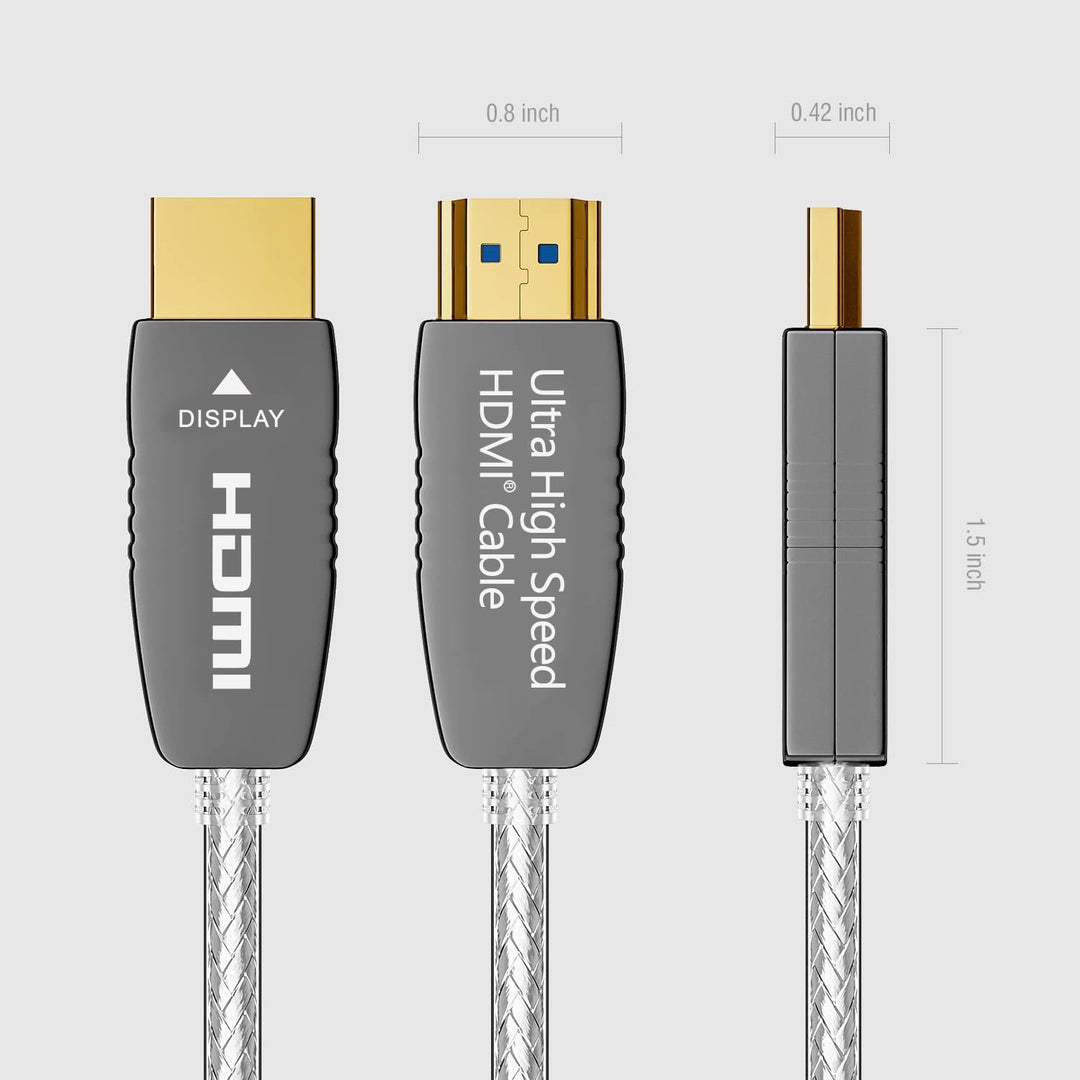 RUIPRO 8K HDMI Glasfaser Zertifiziert Kabel 7.6M, Optisches HDMI 2.1 48Gbps 8K@60Hz 4K@120Hz Dynamic