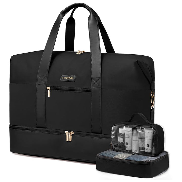 LOVEVOOK Reisetasche Damen Weekender Bag Gross Handgepäck Tasche Sporttasche Kliniktasche Geburt Tra