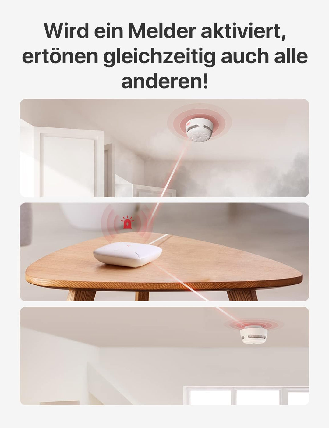 X-Sense Smart Home-Basisstation – Kompaktes Design, erfordert 2,4-GHz-WLAN, mit 2-in-1-Taste für Stu