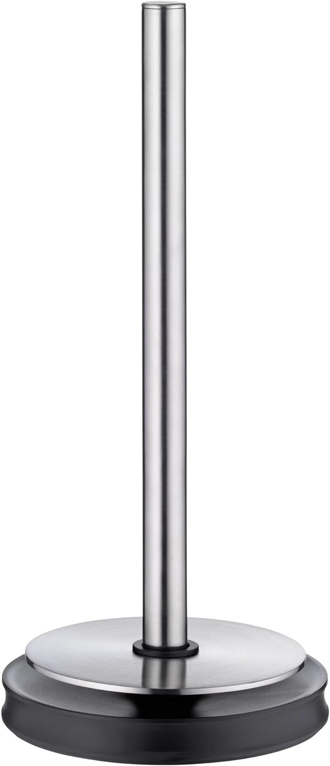 WMF Depot Küchenrollenhalter stehend 32 cm, Cromargan Edelstahl, Silikonfüsse spülmaschinengeeignet