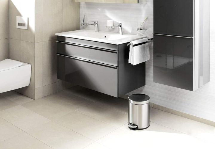 Durable Treteimer Edelstahl rund 30, mit Absenkautomatik und herausnehmbaren Inneneimer 30 L, 1 Stüc