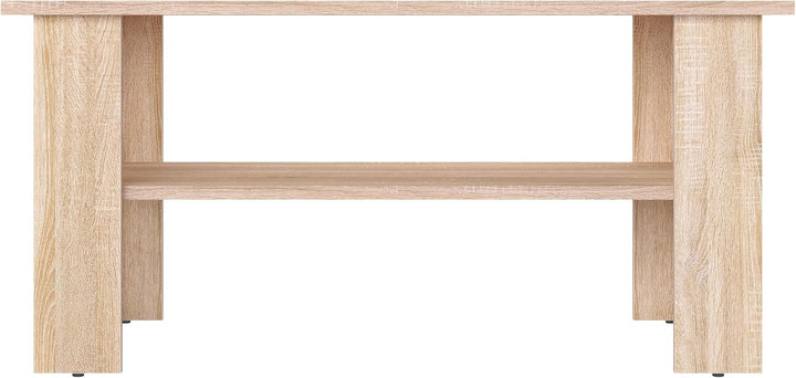 KOMTO Couchtisch Sonoma Eiche Vienna - Wohnzimmertisch Modern Couchtisch Holz 90 x 50 x 43 cm Tisch