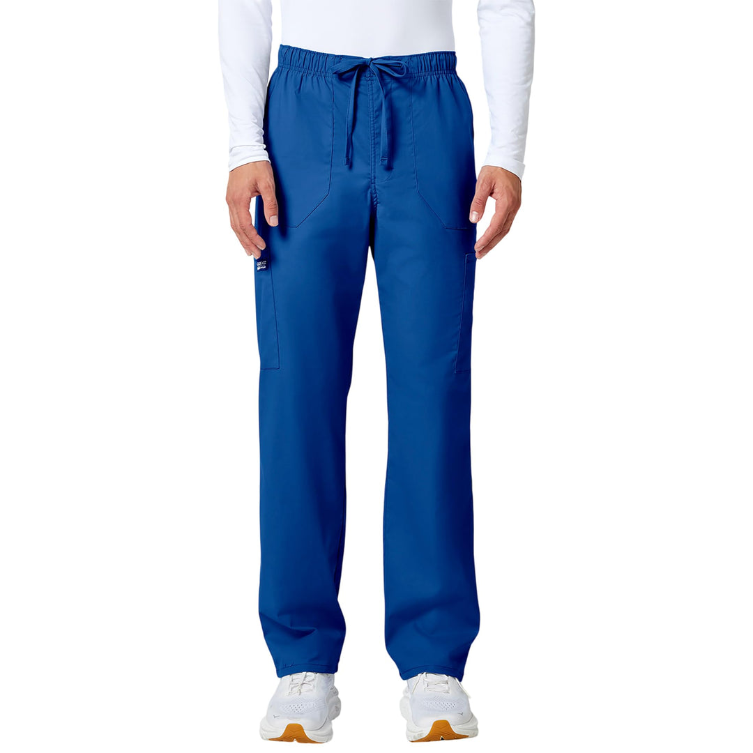 Workwear Professionals Men Scrubs Pant Tapered Leg Fly Front Cargo WW190 XS Kurz Königlich (Royal),