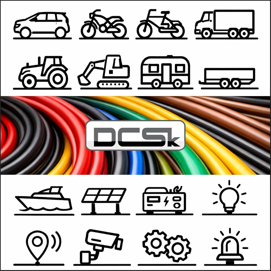 DCSk - 10m KFZ Kabel rund 2 x 1,5 mm² - 2 adriges Anhängerkabel FLYY Fahrzeugleitung - 1 5mm2 2 x 1.