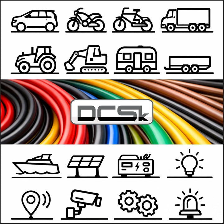 DCSk - 10m KFZ Kabel rund 2 x 1,5 mm² - 2 adriges Anhängerkabel FLYY Fahrzeugleitung - 1 5mm2 2 x 1.
