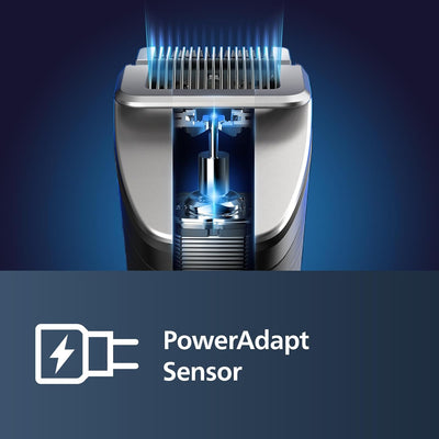Philips Barttrimmer Series 9000 mit SteelPrecision-Technologie inkl. Bartkammaufsatz und Reiseettui