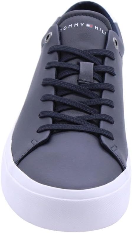 Tommy Hilfiger Herren Corporate Leather Detail Vulc Fm0fm04589 Vulkanisierte Sneaker 41 EU Blau Dese