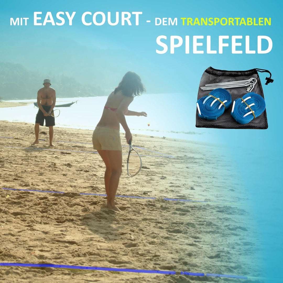 Speedminton® S700 Set – Original Speed Badminton/Crossminton Allround Set inkl. 5 Speeder®, Spielfel
