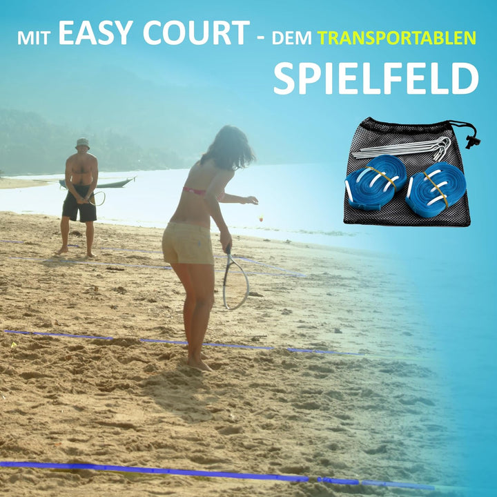 Speedminton® S700 Set – Original Speed Badminton/Crossminton Allround Set inkl. 5 Speeder®, Spielfel