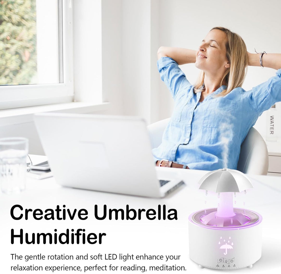 Regenschirm Luftbefeuchter, Regenwolken-Luftbefeuchter, Regengeräusche Zum Schlafen, Rain Cloud Humi