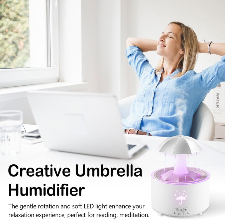 Regenschirm Luftbefeuchter, Regenwolken-Luftbefeuchter, Regengeräusche Zum Schlafen, Rain Cloud Humi