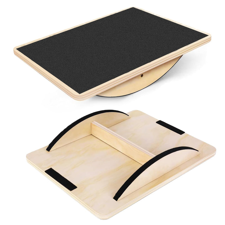 Balance Board Holz – Rutschfestes Balance Board für Erwachsene, Gleichgewichtstrainer Professionelle