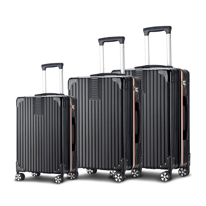 Wintem Koffer-Set Schwarz 3, Schwarz 3