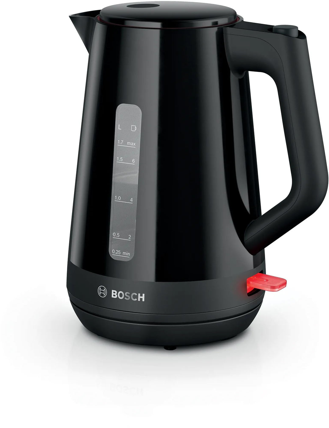 BOSCH Wasserkocher TWK1M123, Schwarz, 2400 W, 1,7 l, Kunststoff