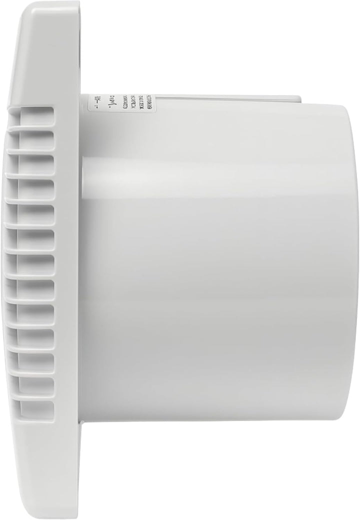 MKK Wohnraumventilator 100mm Wandmontage Lüfter Leise Badlüfter Weiss (Nachlauf), Nachlauf
