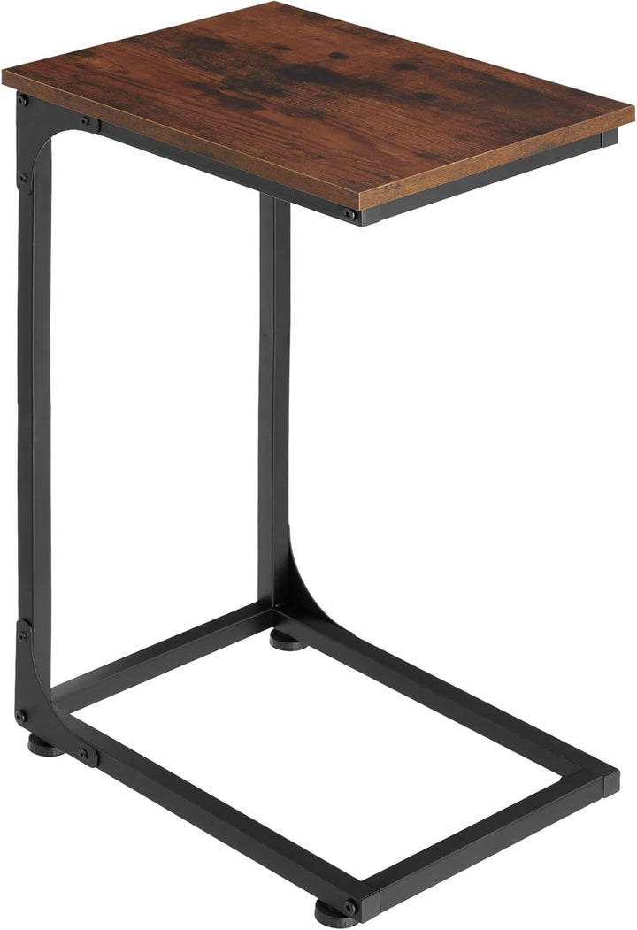 tectake Beistelltisch in C-Form im Industrie-Design, 30 x 40 x 63 cm, Sofatisch für Kaffee Laptop Co