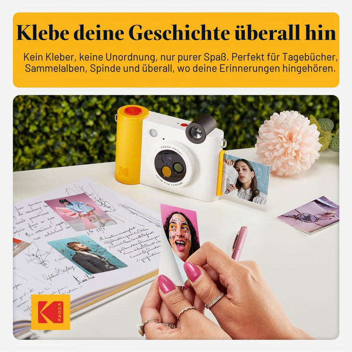 Kodak Smile+ 2-in-1 Digitale Sofortbildkamera & kabelloser Bluetooth-Fotodrucker - 10MP, Spezialeffe