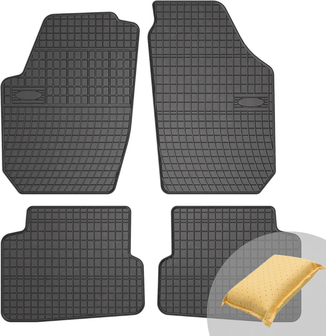 FROGUM EL Toro Gummimatten Ganzjähriges-Set von Autofussmatte Auto Fussmatten für Skoda Fabia II 200