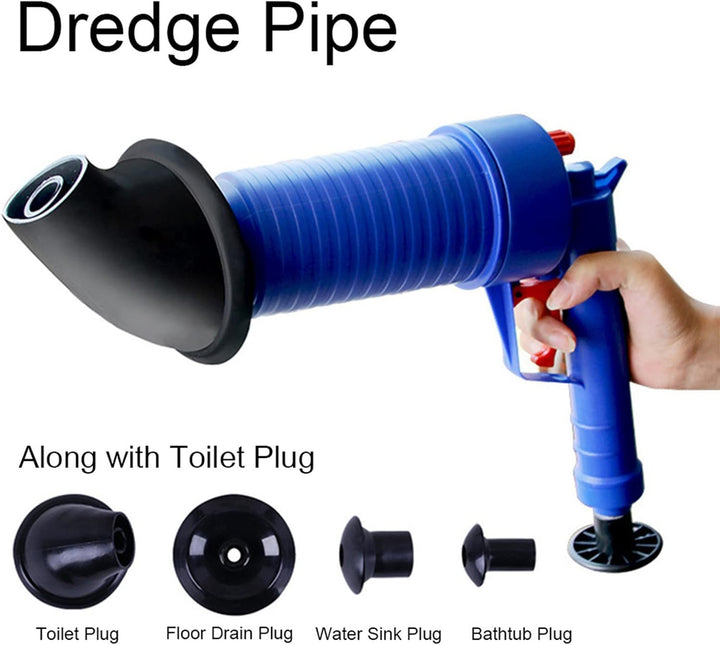 Drain Blaster, Air Power Toilet Plunger, Sink Plunger Pipe Blaster, manueller Pumpenreiniger, Hochdr