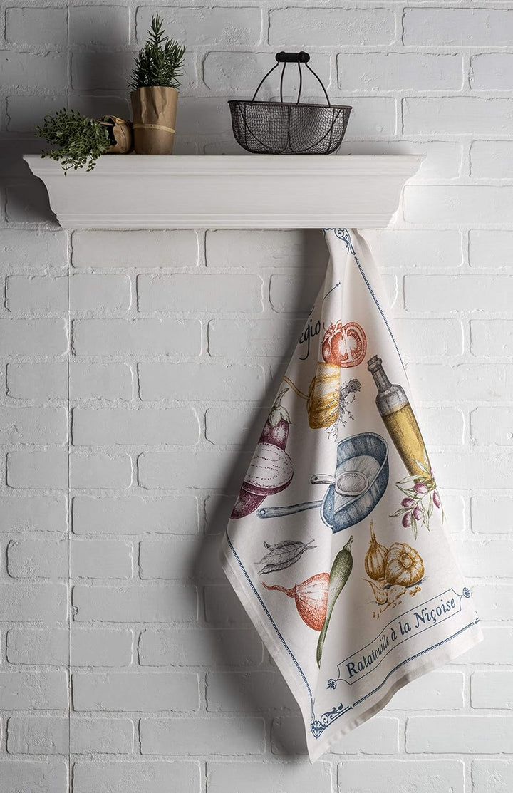 Maison d' Hermine Gastronomie Geschirrtücher, 100 % Baumwolle, Mehrzweck-Küchentuch, weich, saugfähi
