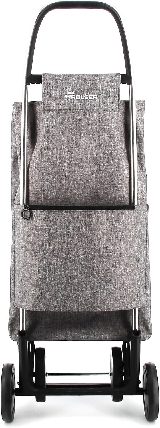 Einkaufstrolley Rolser Big Tweed 4 Räder - Grau 4 Räder Grau, 4 Räder Grau