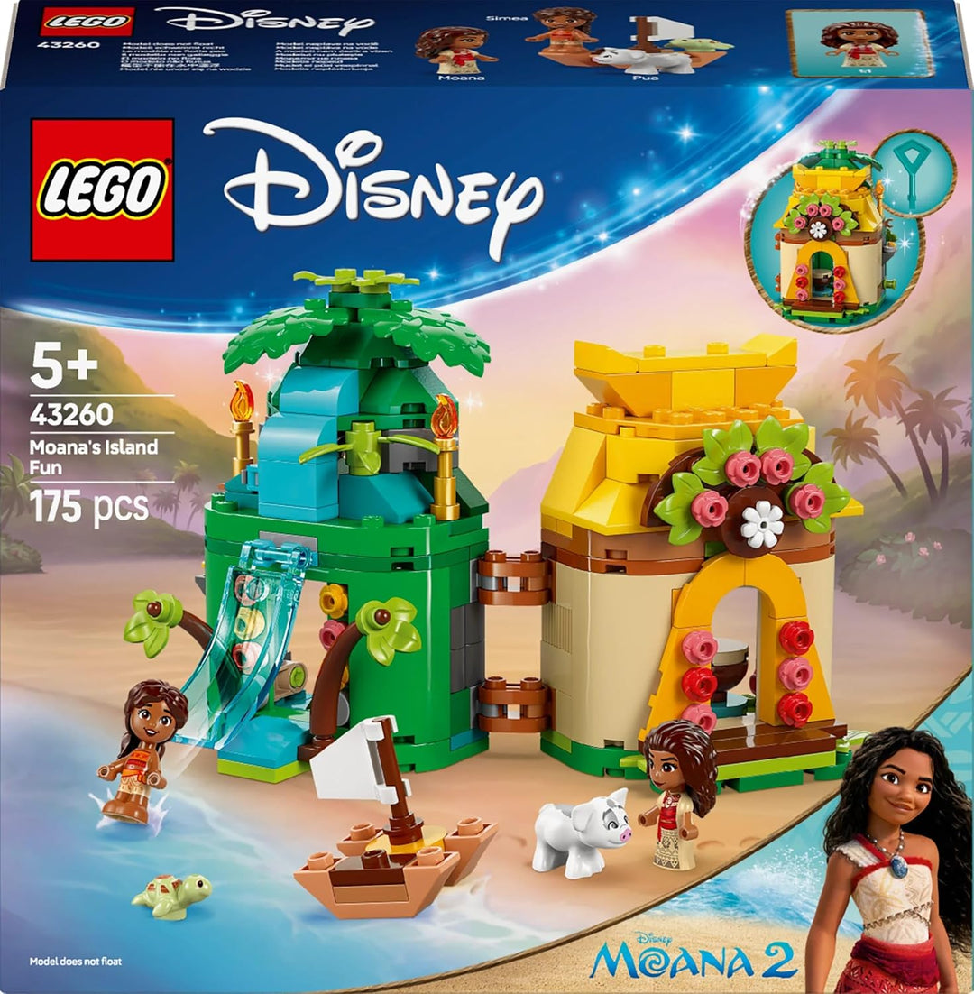 LEGO ǀ Disney Vaianas Inselspass, Bauset für Kinder, die gern fantasievoll Spielen, baubares Modell
