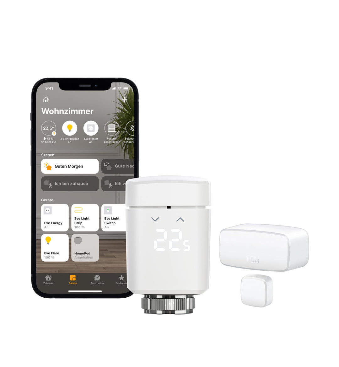 Eve Smart Heizen Set (Eve Thermo + Eve Door & Window), Eve Smart Heizen Set
