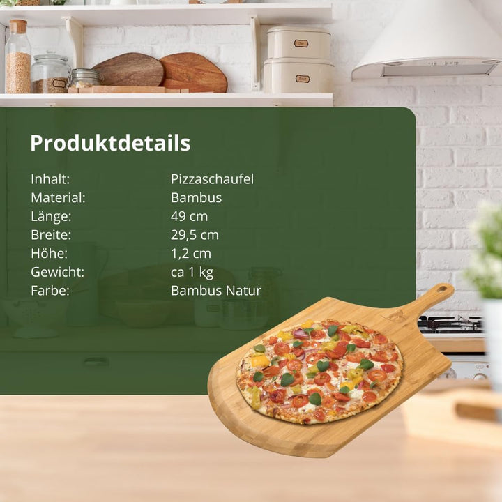 HeRo24 4 Stück Pizzaschieber Pizzateller
