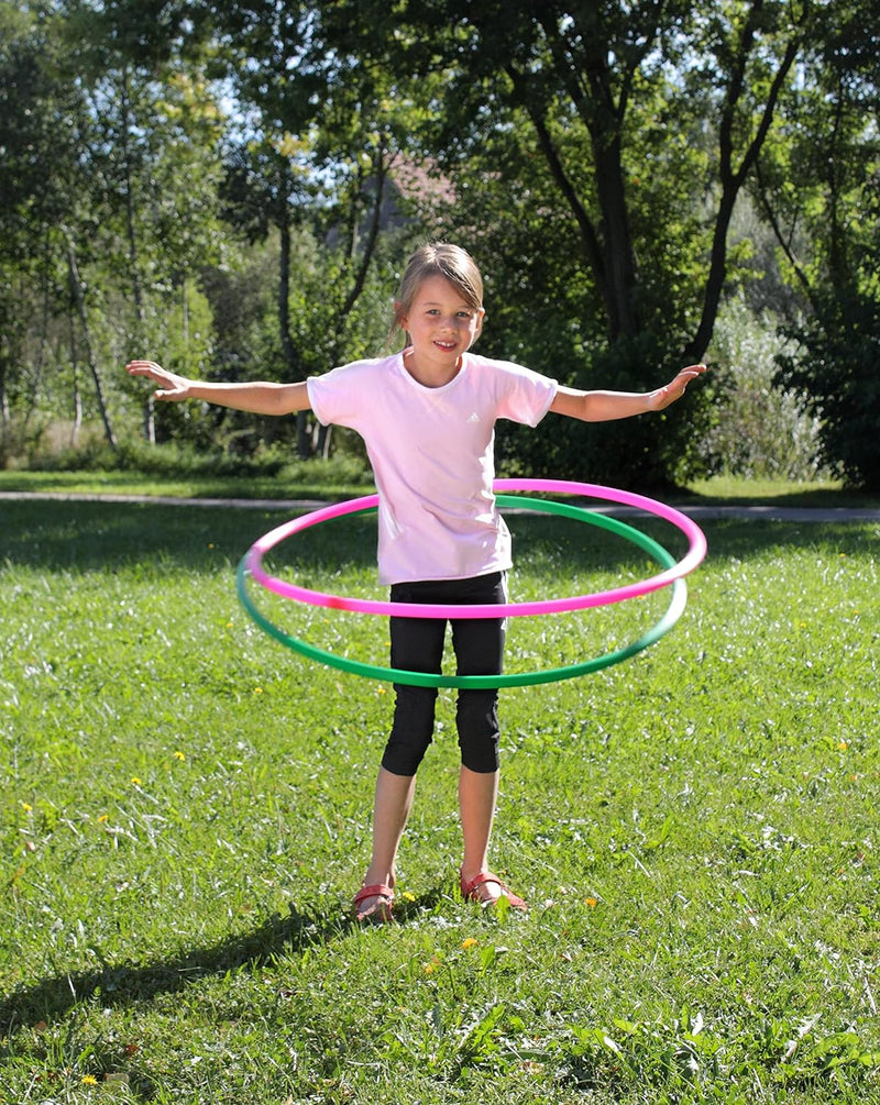 Betzold Sport - Hula-Hoop-Reifen Regenbogen-Set 6 Stück Fitness Gymnastik-Reifen Kinder Einheitsgrös