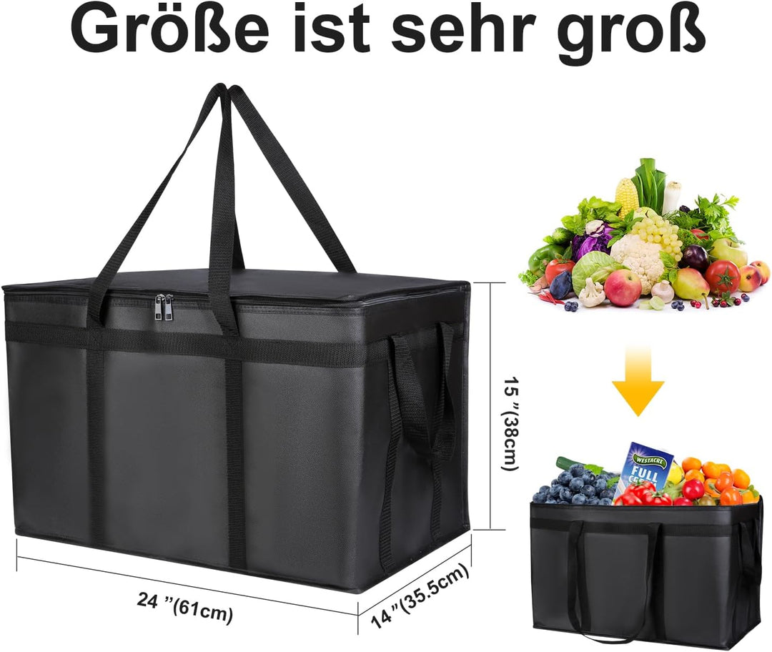 Ein Satz von 2 ,82L kühltasche gross gross kühlbox einkaufskorb isolierte Grosse XL kühlkorb isolier