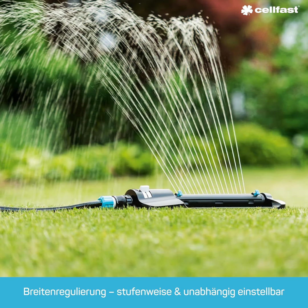 Cellfast Pendelregner Ergo, Hohe Qualität, Beregnungsbreite einstellbar, Gartenbewässerung, UV-bestä
