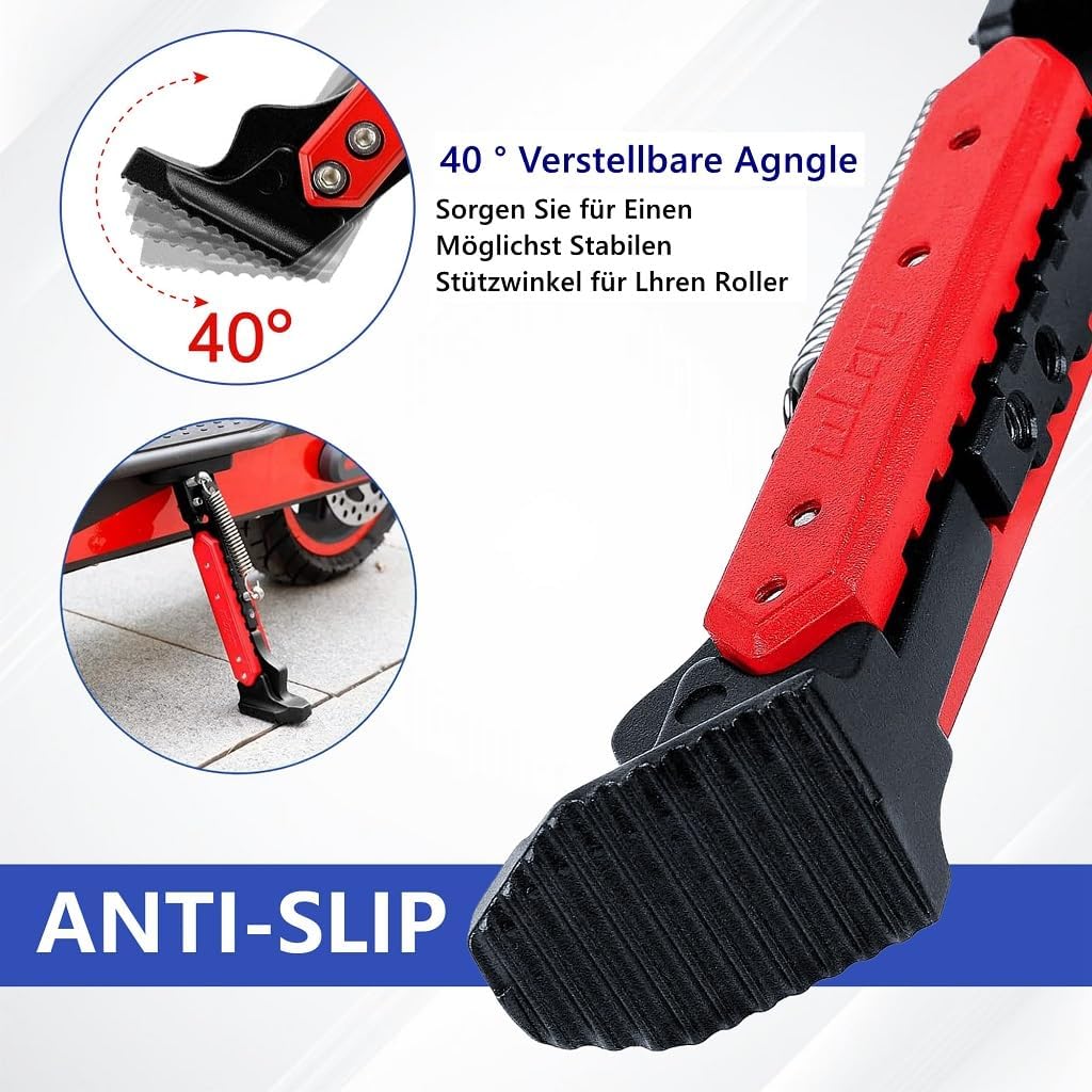 Natcoo E Scooter Ständer, Ausführung 2.0, Höhenverstellbar 142mm-170mm, für Xiaomi M365, Pro, Pro 2,