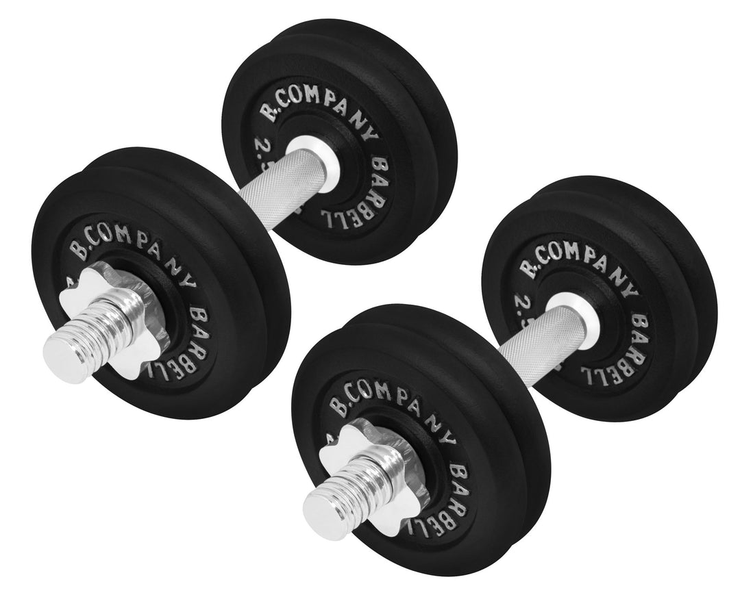 Guss Kurzhantel-Set 25Kg (2 x Kurzhantelstange 35cm und 8x2,5Kg Hantelscheiben) Hantelset Hanteln Ge