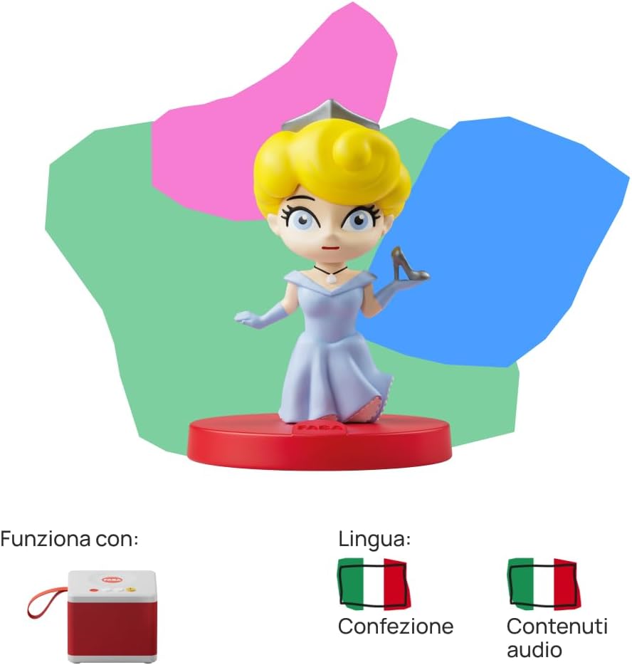 FABA Persoanggio Sonoro Cinderella – Geschichten Sound – Spielzeug, Lerninhalte, italienische Versio