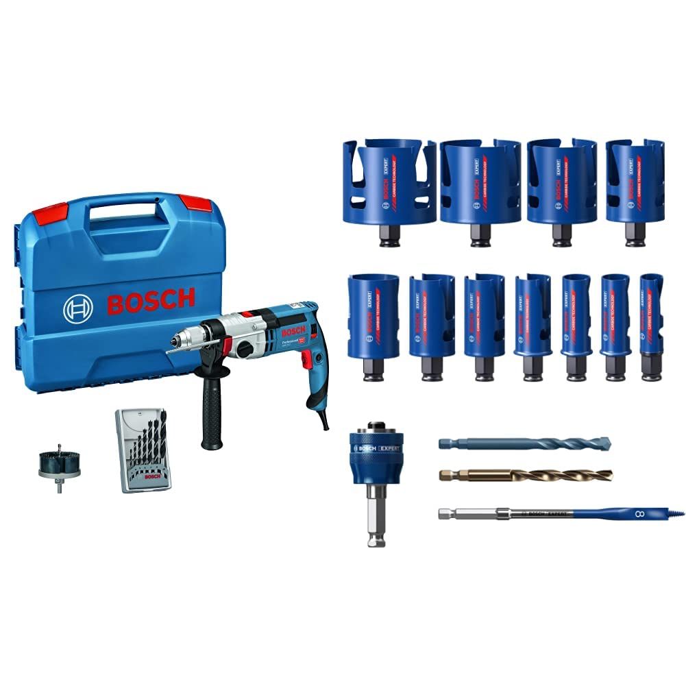 Bosch Professional Schlagbohrmaschine GSB 24-2 (max. Drehmoment: 40/14,5 Nm, inkl. Zubehörset, in L-