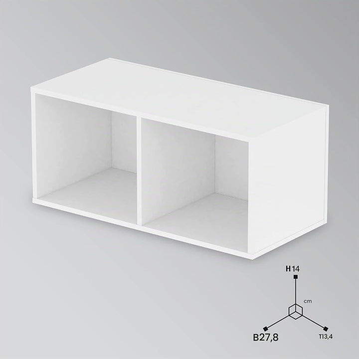 Glorious Record Box white 230 - 115 Platten pro Fach, bis zu 230 Platten im 12''-Format, problemlos