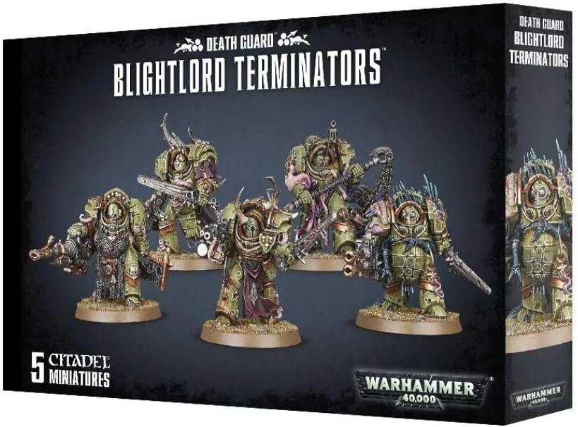 Warhammer 40k - Death Guard Blightlord Terminators, Black