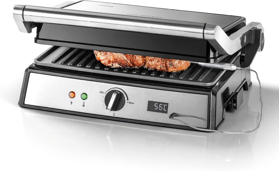 GOURMETmaxx Kontakt-Grill | Sandwichtoaster | Fettarmes Grillen | Fisch, Steaks, Burger, Paninis ode