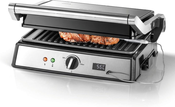 GOURMETmaxx Kontakt-Grill | Sandwichtoaster | Fettarmes Grillen | Fisch, Steaks, Burger, Paninis ode