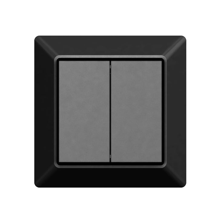 icasa Aktor Kompatibel mit Zigbee 3.0 Gateway (wall switch, Matt Black, 4 buttons) tested with Phili