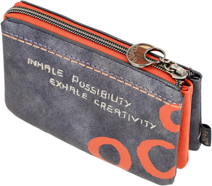 Anekke Contemporary Nagare Triple Compartment Purse M Multicolor
