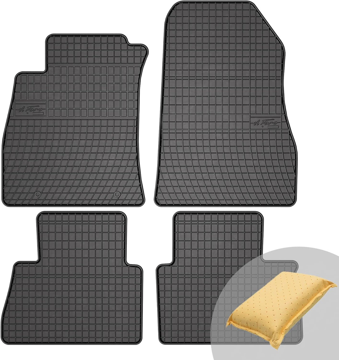 FROGUM EL Toro Gummimatten Ganzjähriges-Set von Autofussmatte Auto Fussmatten für Nissan Juke I 2010