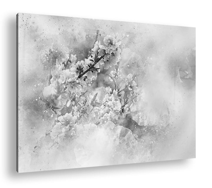 deyoli zauberhafter Rosenstrauss Format: 80x60 Effekt: Schwarz&Weiss als Leinwandbild, Motiv fertig