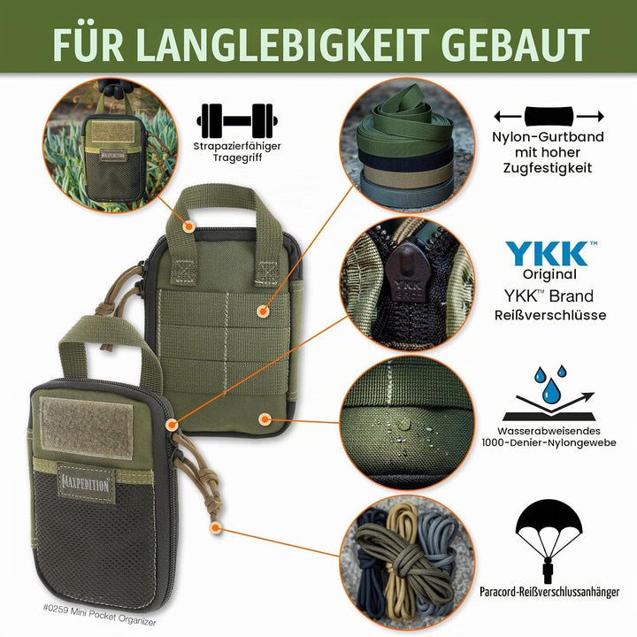 Maxpedition Mini Pocket Organizer Tasche Einheitsgrösse Grün, Einheitsgrösse Grün